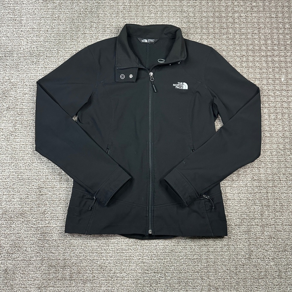 The North Face Women Apex Bionic Softshell Jacket Black Full Zip WindWall Medium